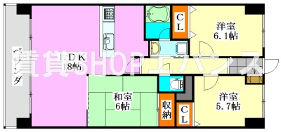 メルベーユの間取り写真