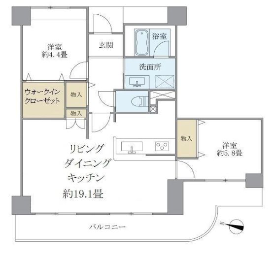 ハイムローゼの間取り