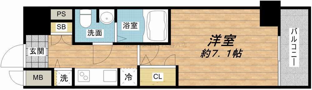 スワンズシティ大手前ソレイユの間取り