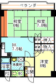 田中マンションの間取り