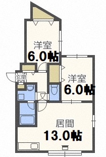 オリオンコートＩＩの間取り