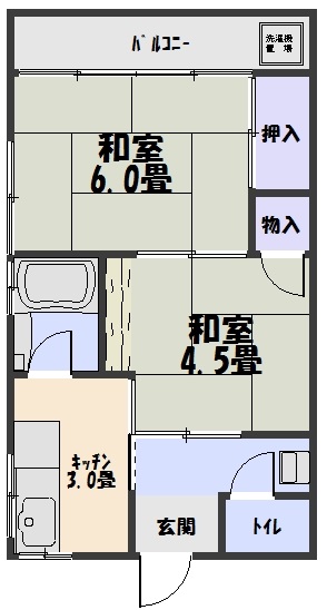 コーポさくらの間取り