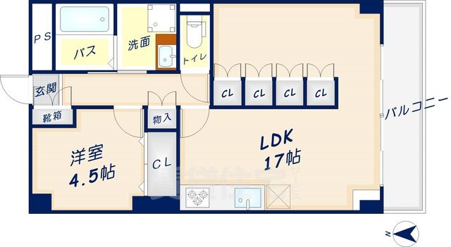 若草ハイツA棟の間取り