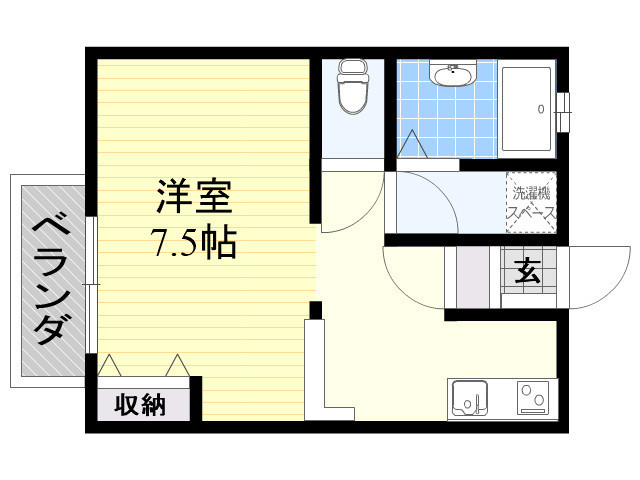 法華津アパートの間取り