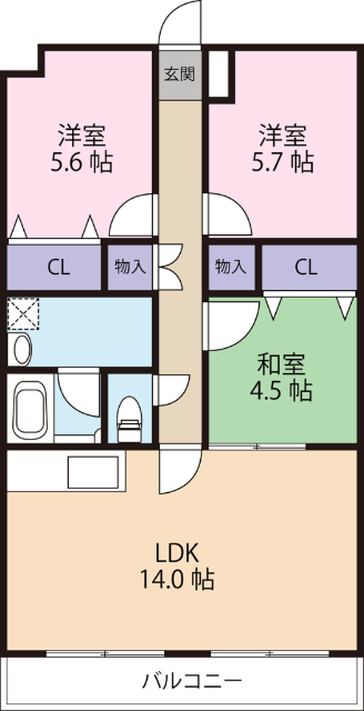 【スプランディードの間取り】