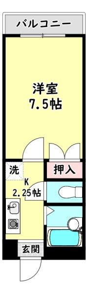 寝屋川市萱島桜園町のマンションの間取り