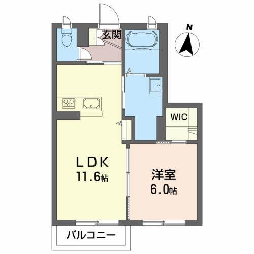 郡山市久留米のマンションの間取り