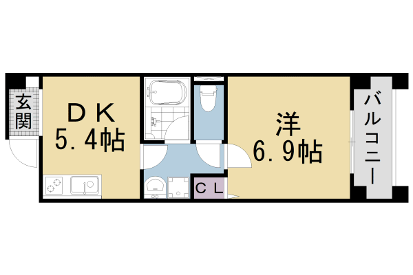 【パインフィールド洛東の間取り】