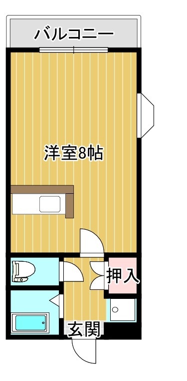 【鹿児島市田上のマンションの間取り】