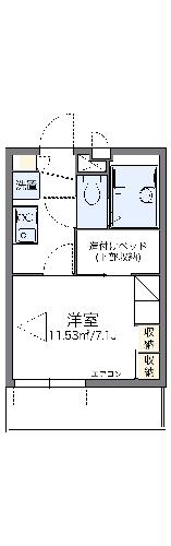 レオパレスセントラルウイングの間取り