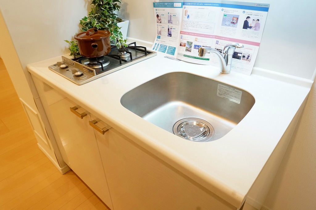 キッチン　ガス２口　システムキッチン