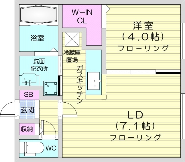 ロイヤルガーデン北6条の間取り