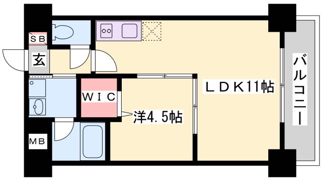 グレンパーク兵庫駅前の間取り