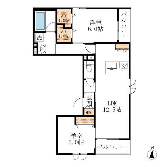 Ｒｅｓｉｄｅｎｃｅ桜の間取り