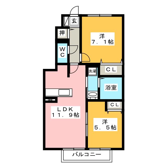 ヴィラ　サンリットIの間取り