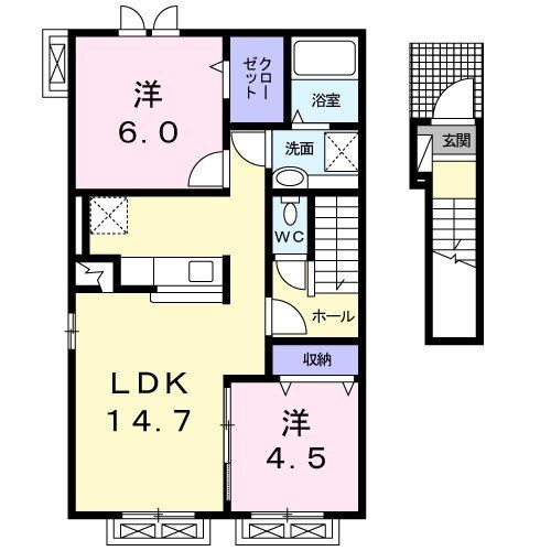 セレッソ　Iの間取り