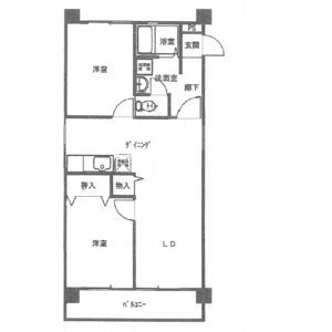 名古屋市北区辻本通のマンションの間取り