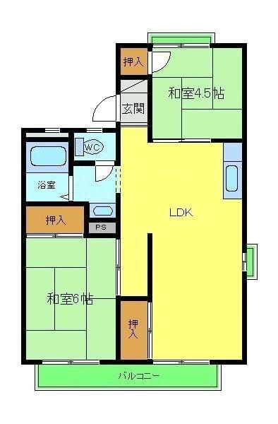 エルハイツ金剛の間取り