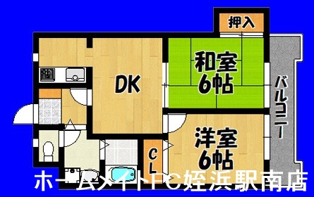 福岡市西区小戸のマンションの間取り