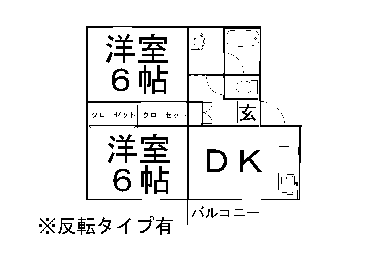 イーストフレンドAの間取り