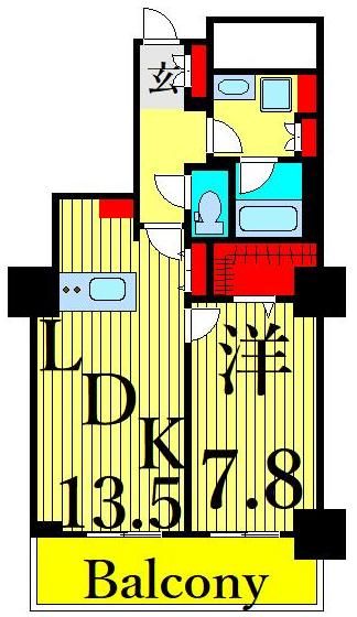 ロイヤルパークスタワー南千住の間取り