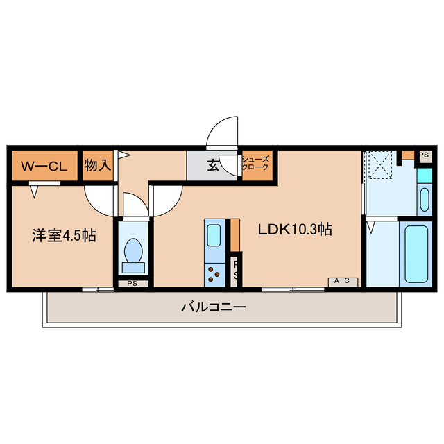 D-room天満町（仮）の間取り