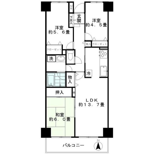 ジュネスの間取り