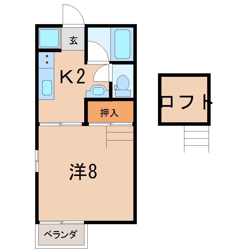 コーポ栃の間取り