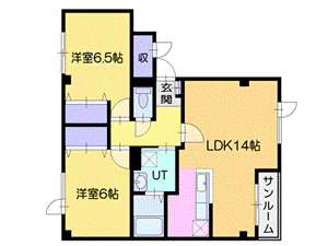 Dearシンメトリーの間取り