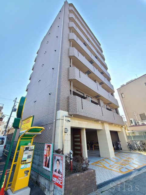 【大阪市住之江区粉浜のマンションのエントランス】