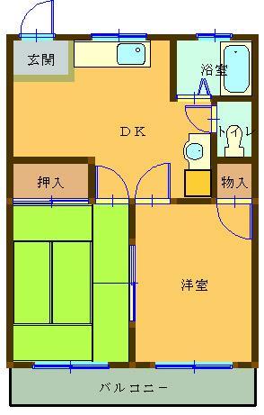 川野ハイツの間取り