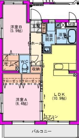 島之内萩崎YMマンションの間取り