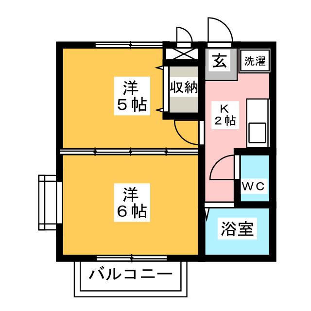 コーポクローバーの間取り