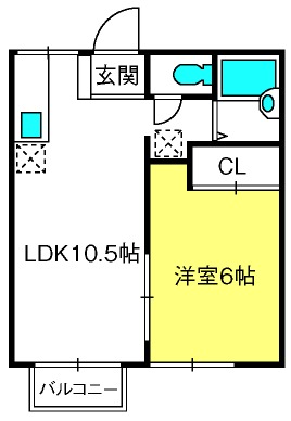 エステートピア清水の間取り