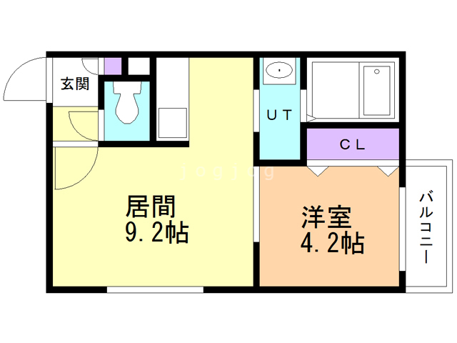 札幌市白石区栄通のマンションの間取り