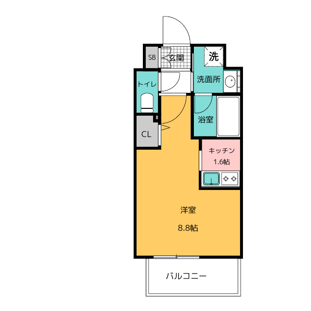 エンクレスト博多駅南ＳＨＡＲＥの間取り