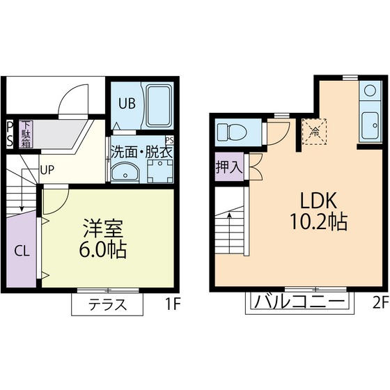 Casa　Castagna（カーサ　カスターニャ）の間取り