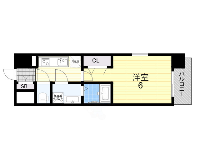 クレアグレイス岸里の間取り