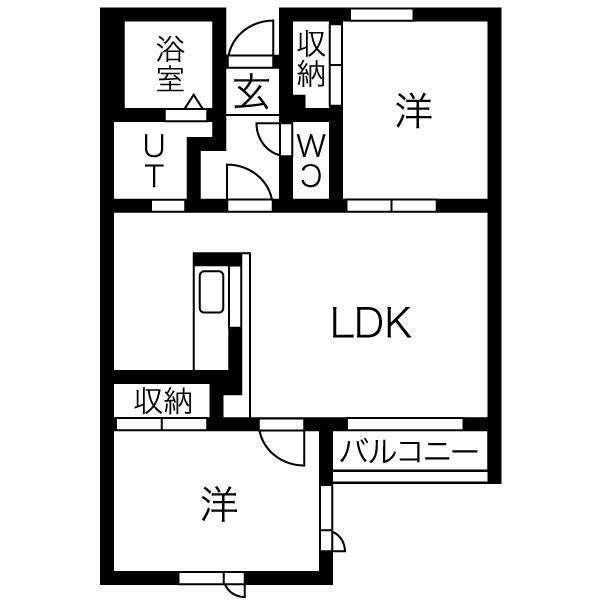 ノースランド山鼻の間取り