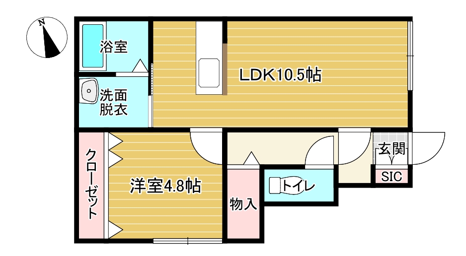 ジャルダン神明Ａ棟の間取り