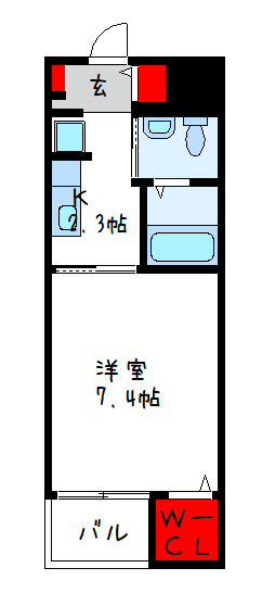 【堺市東区北野田のマンションの間取り】