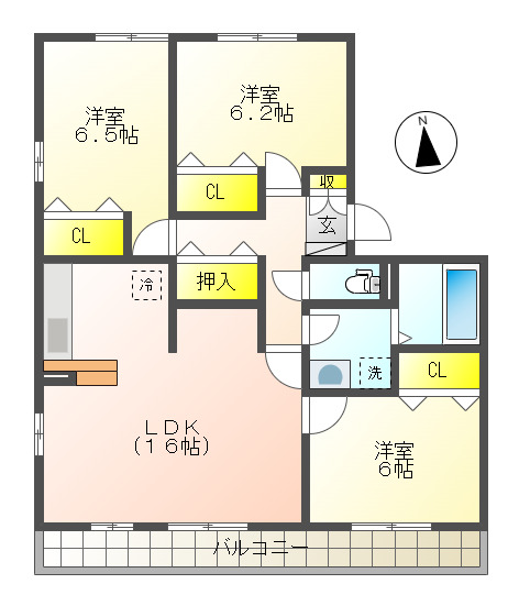 シュロス作右衛門の間取り