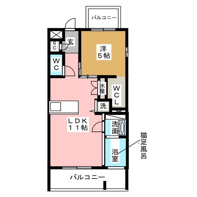 Ｅｑｕａｔｏｒ　宮部の間取り