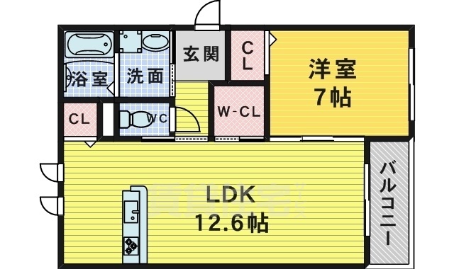 シャルマン・ドミール堺の間取り