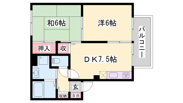 プレミール中洲の間取り