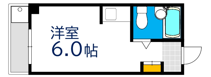 広島市中区幟町のマンションの間取り