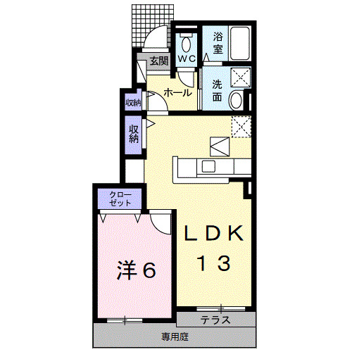 アンジュールＡＲＩＤＡ　IIの間取り