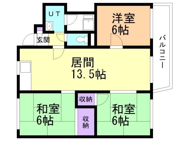 グランドハイツ澄川Ｃの間取り