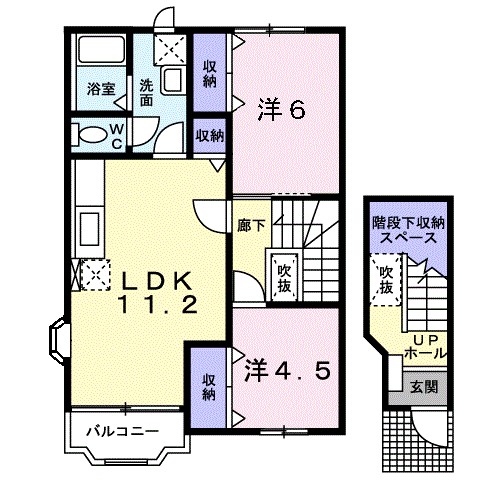 クレール　２ｎｄの間取り