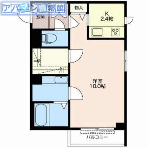 【新潟市中央区関屋松波町のアパートの間取り】